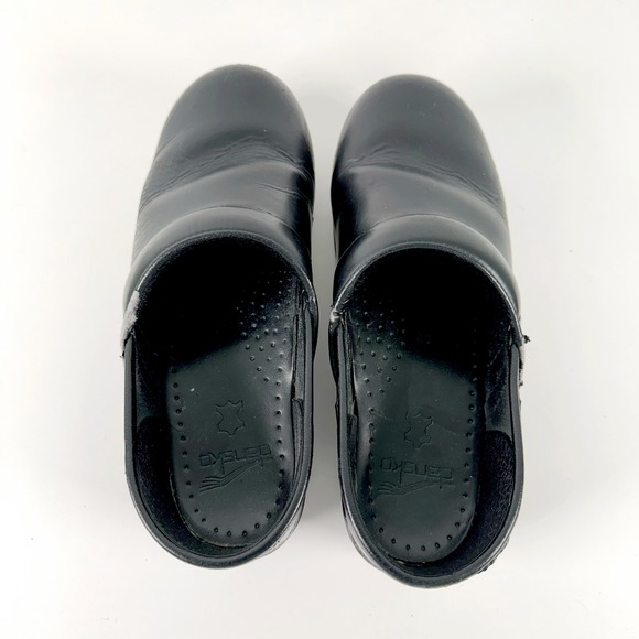 Dansko‎ Black Leather Professional Clogs Slip On Shoes Womens Size 38 - Picture 11 of 13